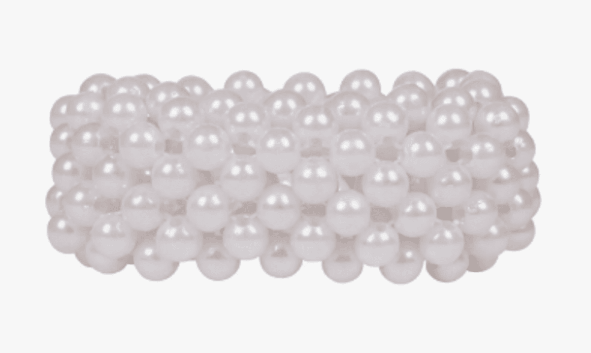 Hår scrunchie med perler