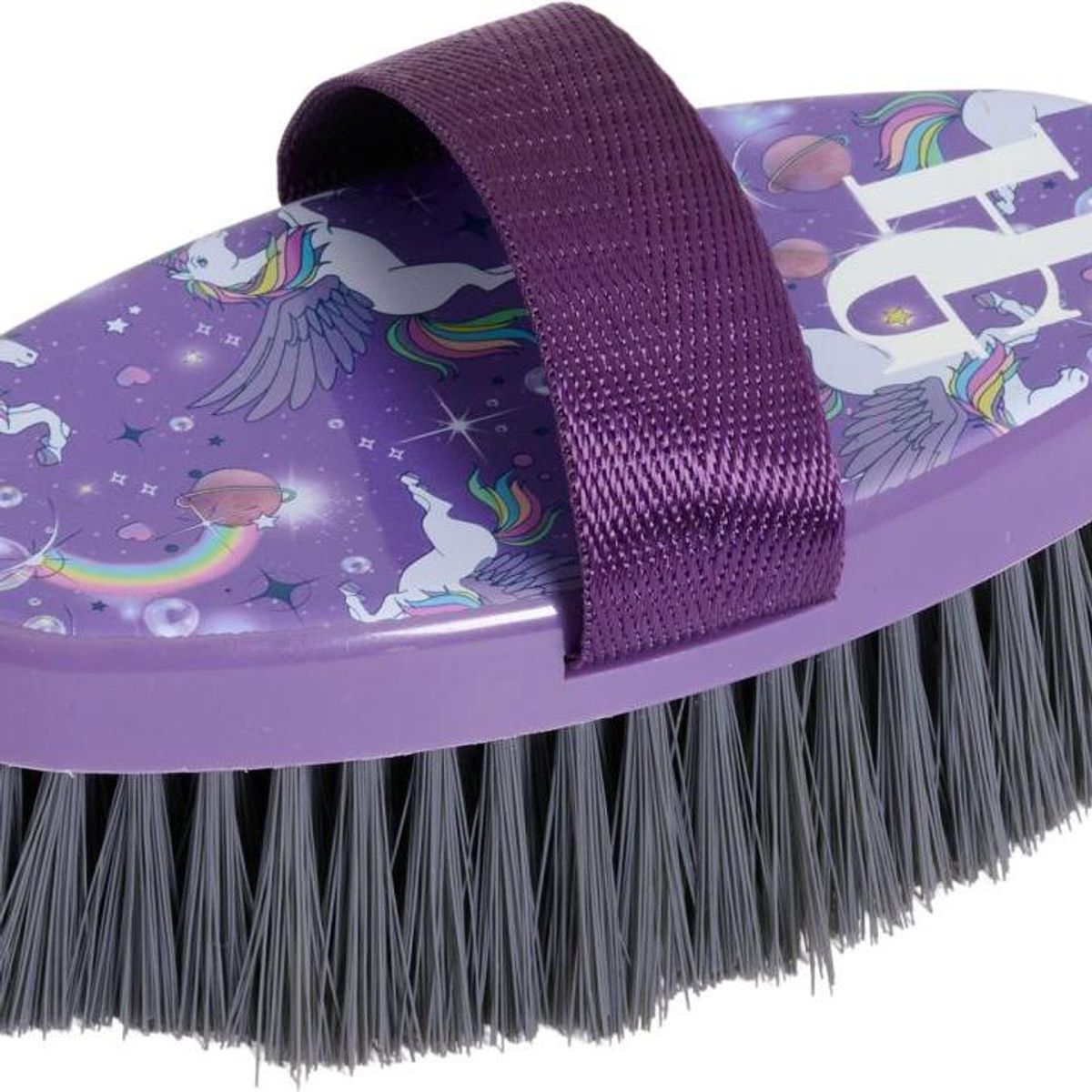 Enhjørning-kardask lilla med motiv 14cm